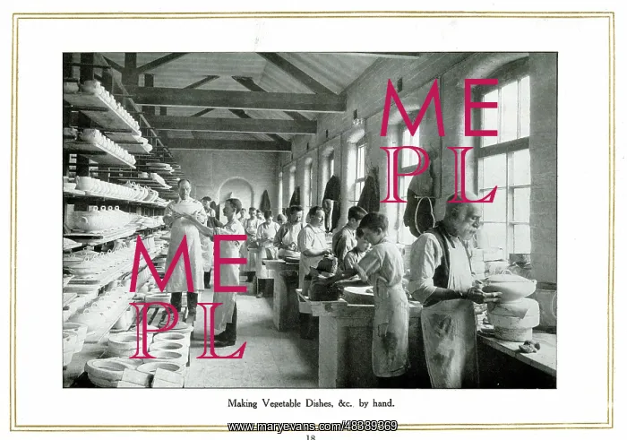 : Making vegetable dishes etc by hand, Alfred Meakin : Making vegetable dishes etc by hand, Alfred Meakin