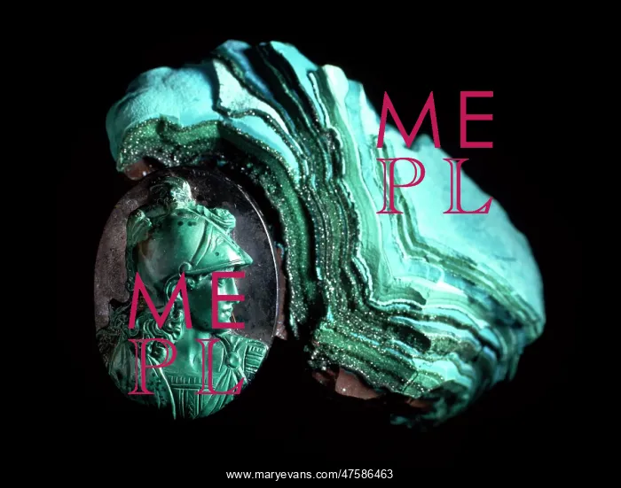 : Malachite cameo : Malachite cameo