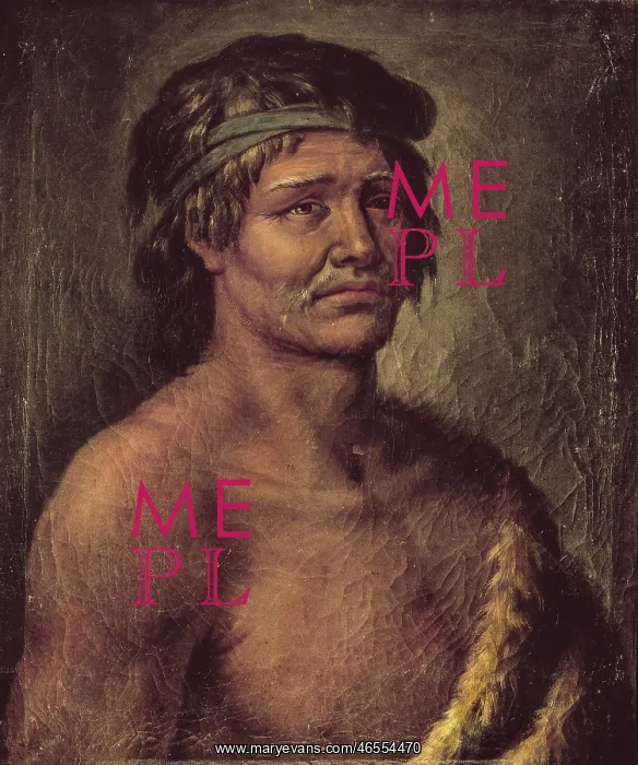 : Malaspina expedition. Portrait of a Indian man : Malaspina expedition. Portrait of a Indian man