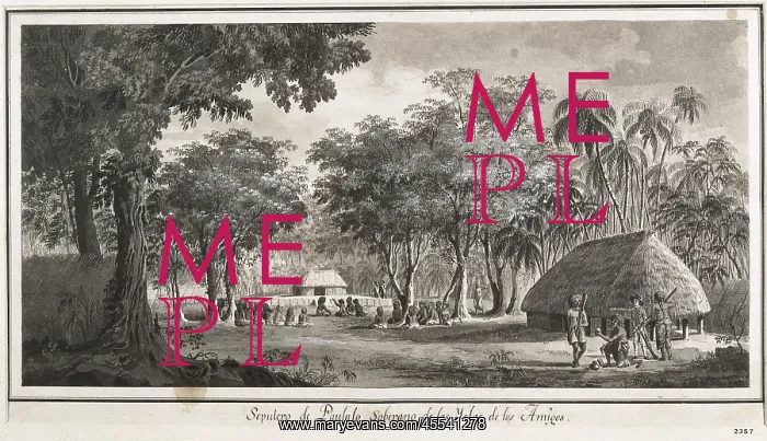 : Malaspina expedition. Tonga islands (1793). Sepulcher : Malaspina expedition. Tonga islands (1793). Sepulcher
