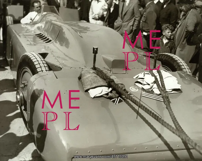 : Malcolm Campbell - Blue Bird - Record Attempt, Daytona Beach : Malcolm Campbell - Blue Bird - Record Attempt, Daytona Beach