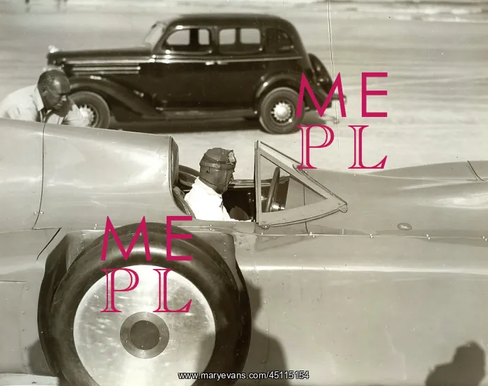 : Malcolm Campbell - Blue Bird - Record Attempt, Daytona Beach : Malcolm Campbell - Blue Bird - Record Attempt, Daytona Beach