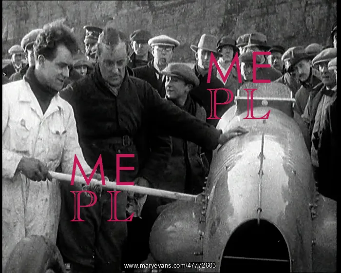 : Malcolm Campbell Preparing his Car Bluebird : Malcolm Campbell Preparing his Car Bluebird