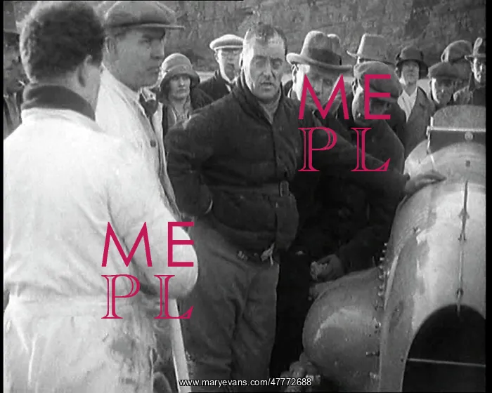 : Malcolm Campbell Preparing his Car Bluebird : Malcolm Campbell Preparing his Car Bluebird