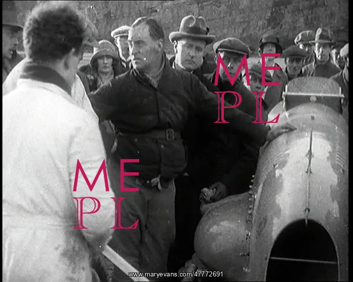 : Malcolm Campbell Preparing his Car Bluebird : Malcolm Campbell Preparing his Car Bluebird