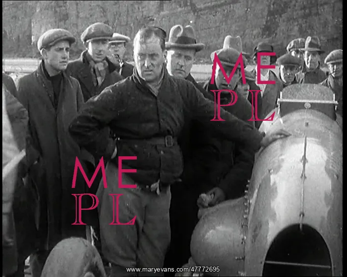 : Malcolm Campbell Preparing his Car Bluebird : Malcolm Campbell Preparing his Car Bluebird