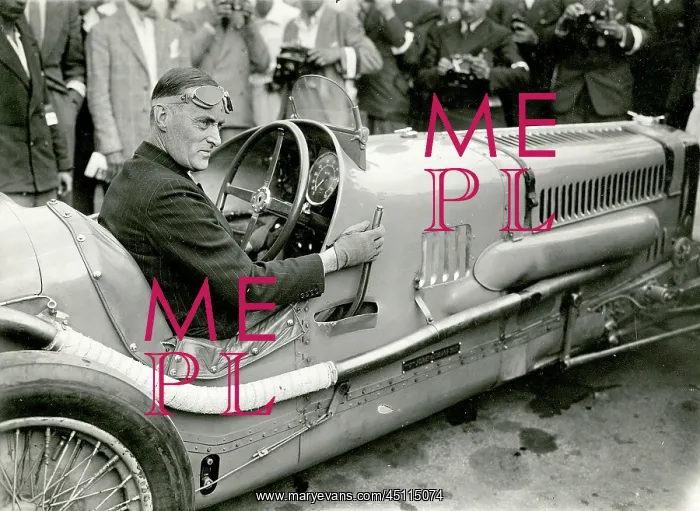: Malcolm Campbell in Sunbeam -Avus Track, Berlin, Germany : Malcolm Campbell in Sunbeam -Avus Track, Berlin, Germany