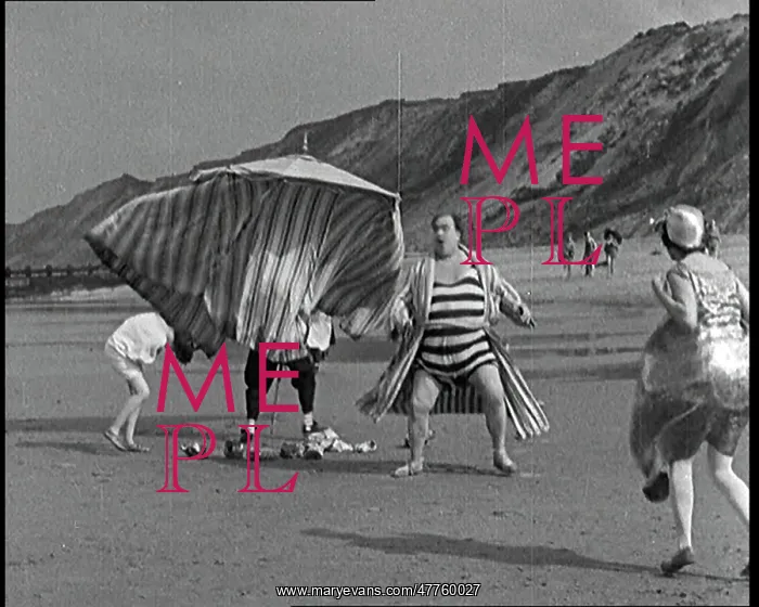 : A Male Actor is Chased Into a Bathing Tent : A Male Actor is Chased Into a Bathing Tent