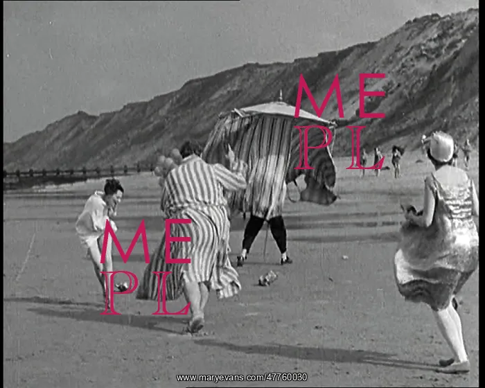 : A Male Actor is Chased Into a Bathing Tent : A Male Actor is Chased Into a Bathing Tent