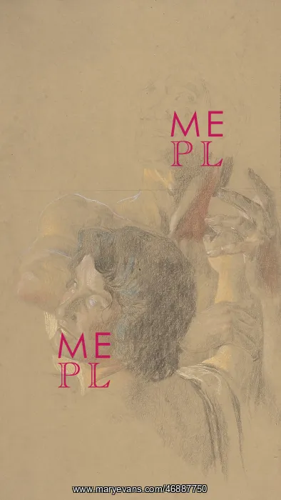 : A male and a female figures (study for Golgotha') : A male and a female figures (study for Golgotha')