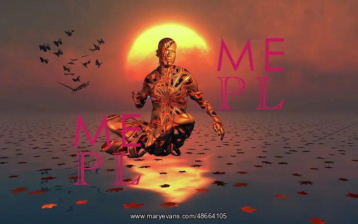 : A male figure levitating while practicing transcendental : A male figure levitating while practicing transcendental