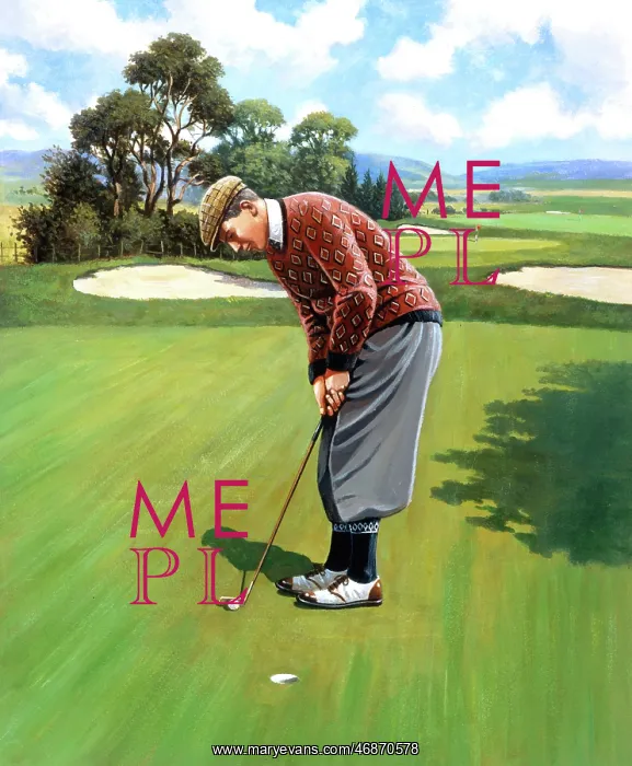 : Male Golfer Putting : Male Golfer Putting