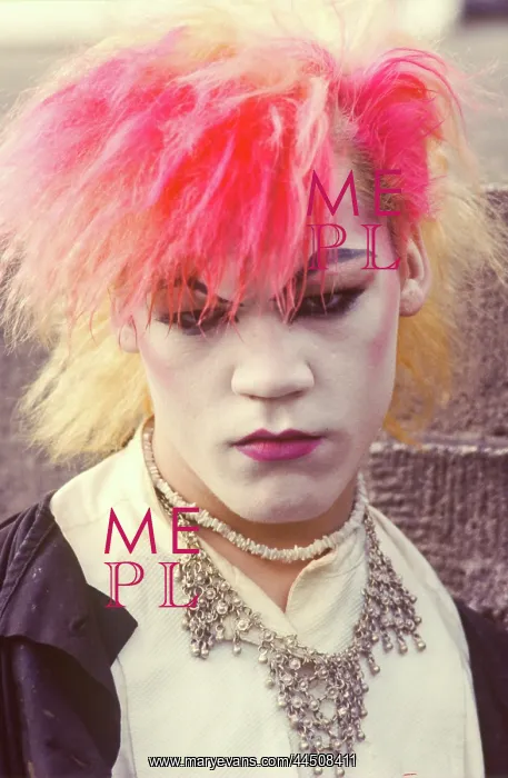 : Male goth punk 1980s : Male goth punk 1980s