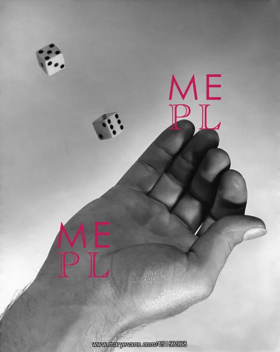  : Male Hand Throwing Dice