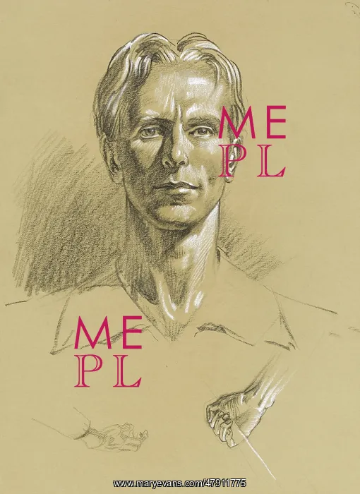 : Male head study by Raymond Sheppard : Male head study by Raymond Sheppard