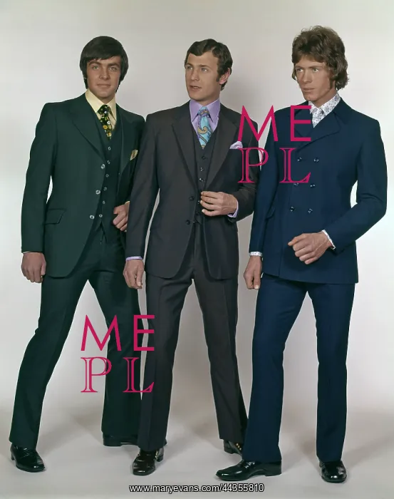  : Three male models in fitted suits