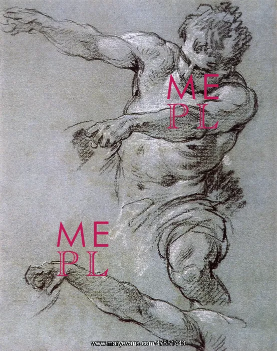  : Male Nude Study, by Boucher