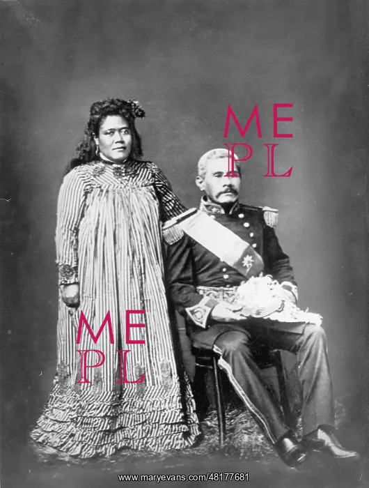 : Malietos, King of Samoa, and his wife before 1914 : Malietos, King of Samoa, and his wife before 1914
