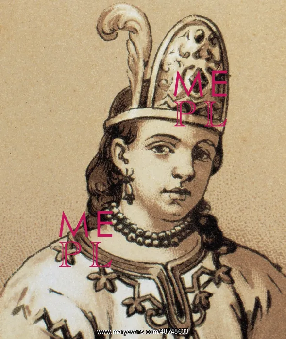 : Malinche (c.1496-1529). Engraving : Malinche (c.1496-1529). Engraving