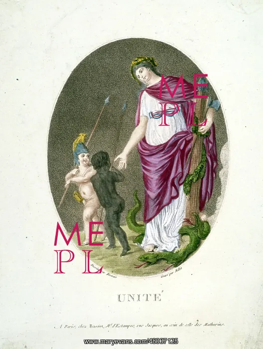: Mallet and Desrais. Unity. Engraving : Mallet and Desrais. Unity. Engraving
