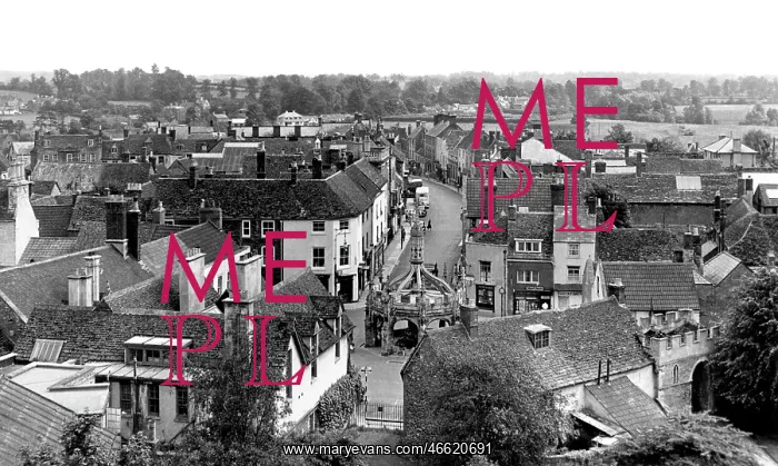  : Malmesbury, looking towards the High Street c1955