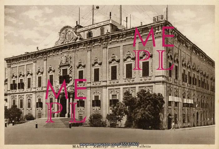 : Malta - Valletta - Auberge de Castille : Malta - Valletta - Auberge de Castille