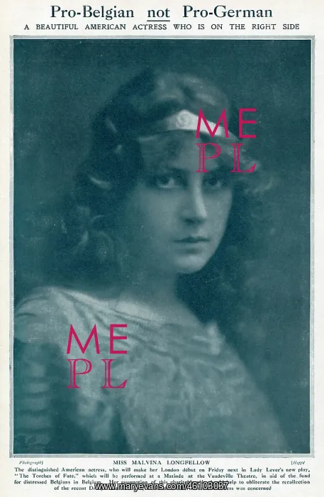 : Malvina Longfellow, 1915 : Malvina Longfellow, 1915