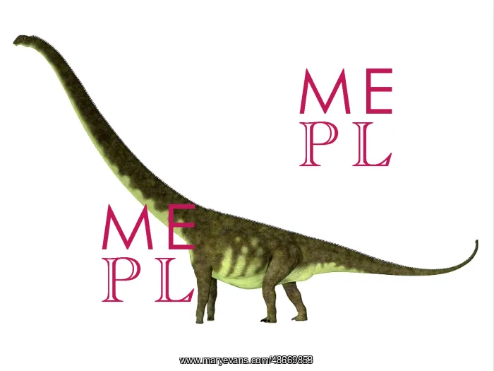 : Mamenchisaurus hochuanensis dinosaur, side profile : Mamenchisaurus hochuanensis dinosaur, side profile