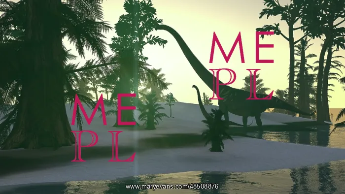 : Mamenchisaurus and her offspring walking a prehistoric ? : Mamenchisaurus and her offspring walking a prehistoric ?