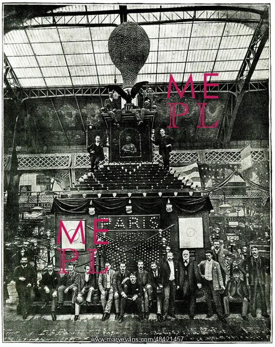 : Mammoth Edison Lamp, Paris Exhibition of 1889 : Mammoth Edison Lamp, Paris Exhibition of 1889