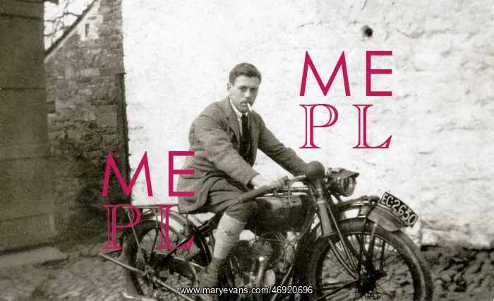 : Man on a 1922 Indian Scout motorcycle : Man on a 1922 Indian Scout motorcycle
