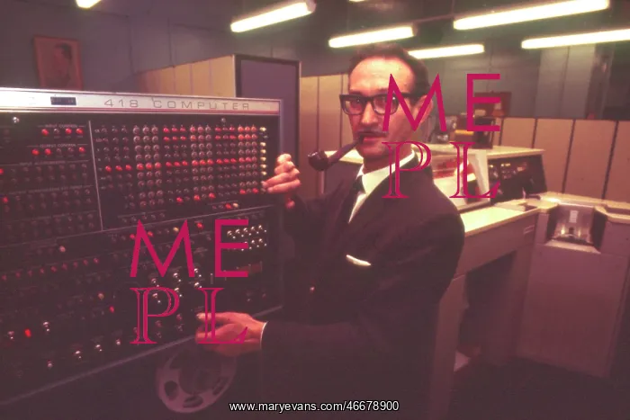  : Man with 418 Computer