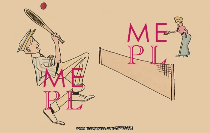  : Man Afraid to hit the Tennis Ball