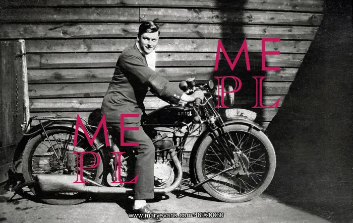 : Man on a Ariel 1927 Model A : Man on a Ariel 1927 Model A