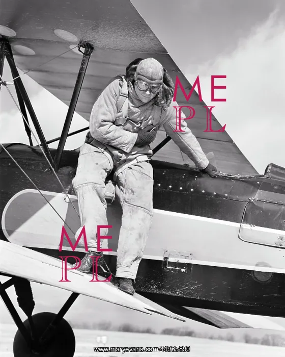 : Man Aviator in Leather Flying Helmet Goggles Flight : Man Aviator in Leather Flying Helmet Goggles Flight