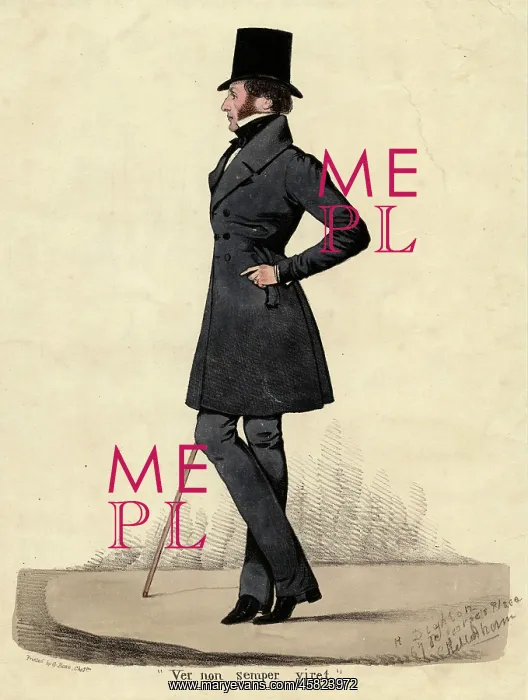 : Man in Black 1820s : Man in Black 1820s