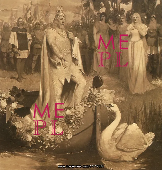  : Man on Boat with Swan