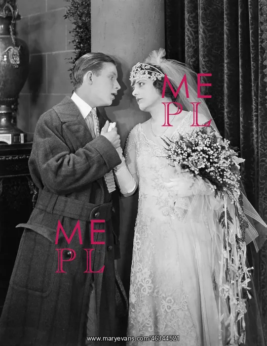 : Man and bride having passionate moment : Man and bride having passionate moment