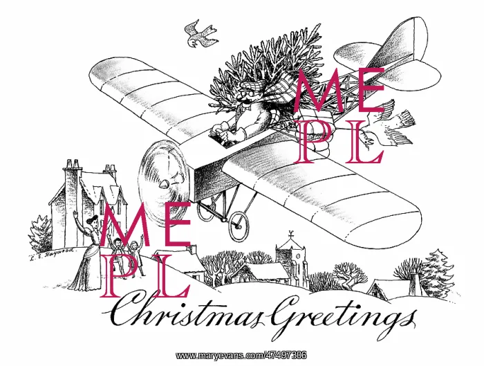 : Man bringing presents by aeroplane : Man bringing presents by aeroplane
