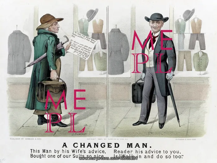 : A man buying a new suit : A man buying a new suit