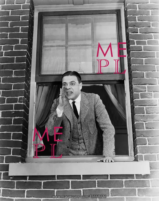 : Man calling hey you looking out of window : Man calling hey you looking out of window