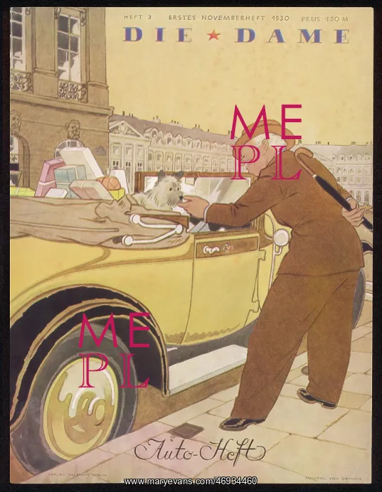 : MAN, CAR & DOG NOV 1930 : MAN, CAR & DOG NOV 1930