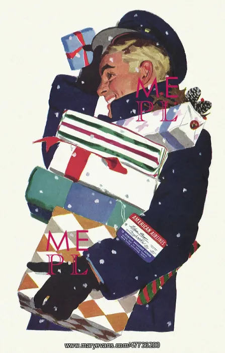  : Man carrying Bundles of Gifts