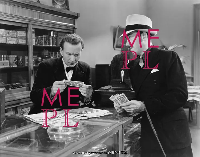 : Man checking money : Man checking money
