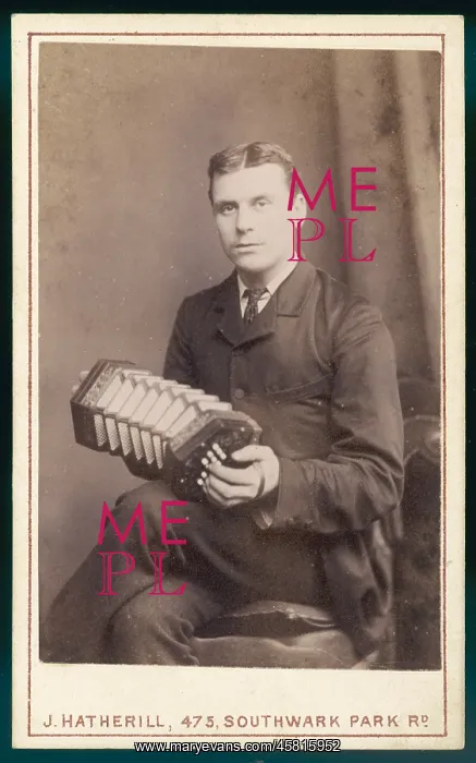  : Man - Concertina - Photo