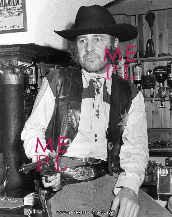 : Man in cowboy outfit, Hayle, Cornwall : Man in cowboy outfit, Hayle, Cornwall