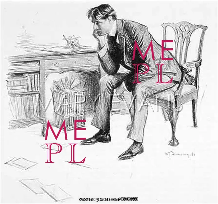 : MAN DEEP IN THOUGHT / 1896 : MAN DEEP IN THOUGHT / 1896