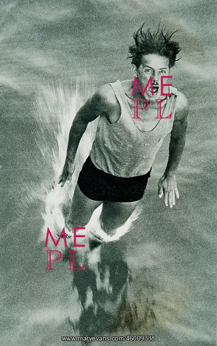: Man dipping into the water : Man dipping into the water