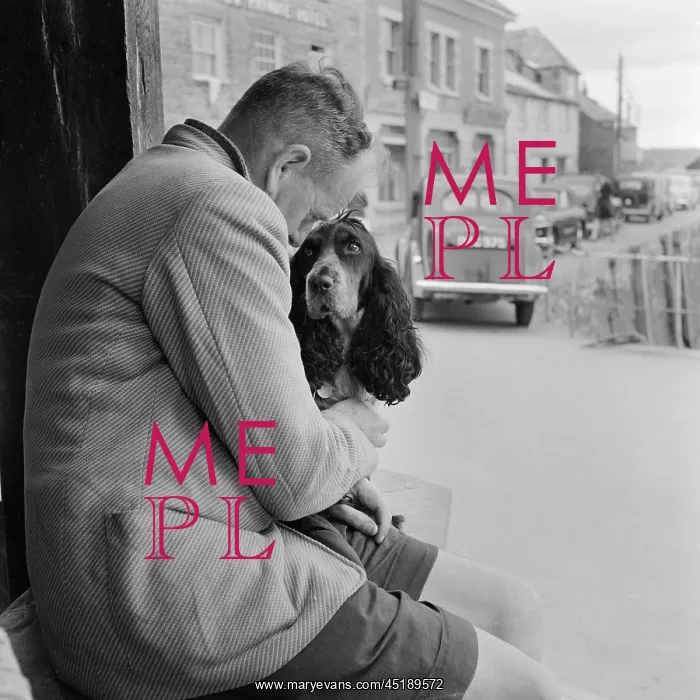 : A man and his dog : A man and his dog