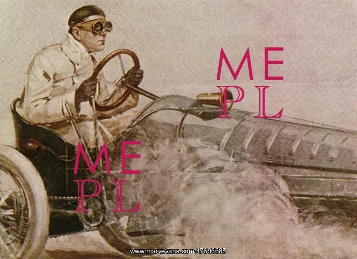  : Man in Early Race Car
